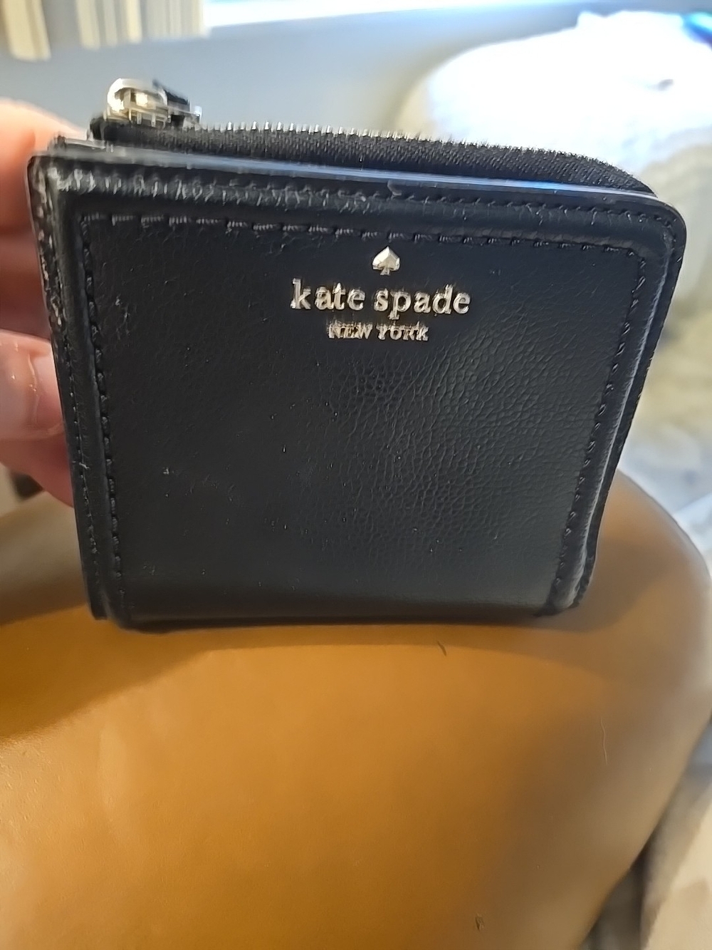 Kate Spade Patterson Drive Black Leather Bifold Wallet